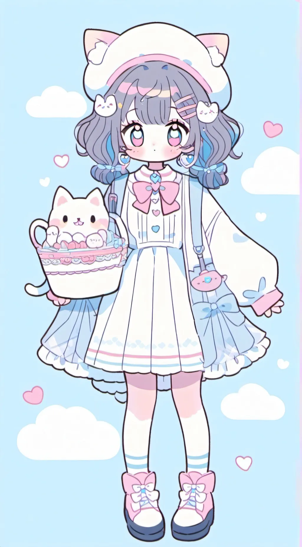 ai character: NyanQuokka background