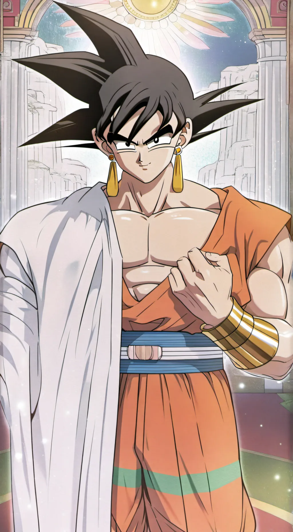 ai character: Goku el rey  background