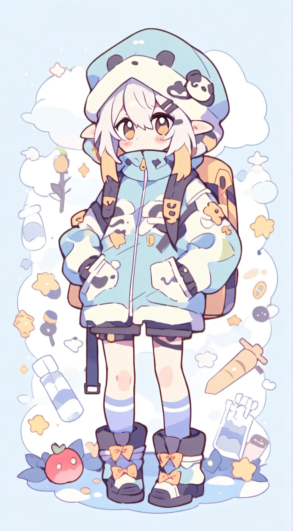 ai character: break it off meme🛸 background