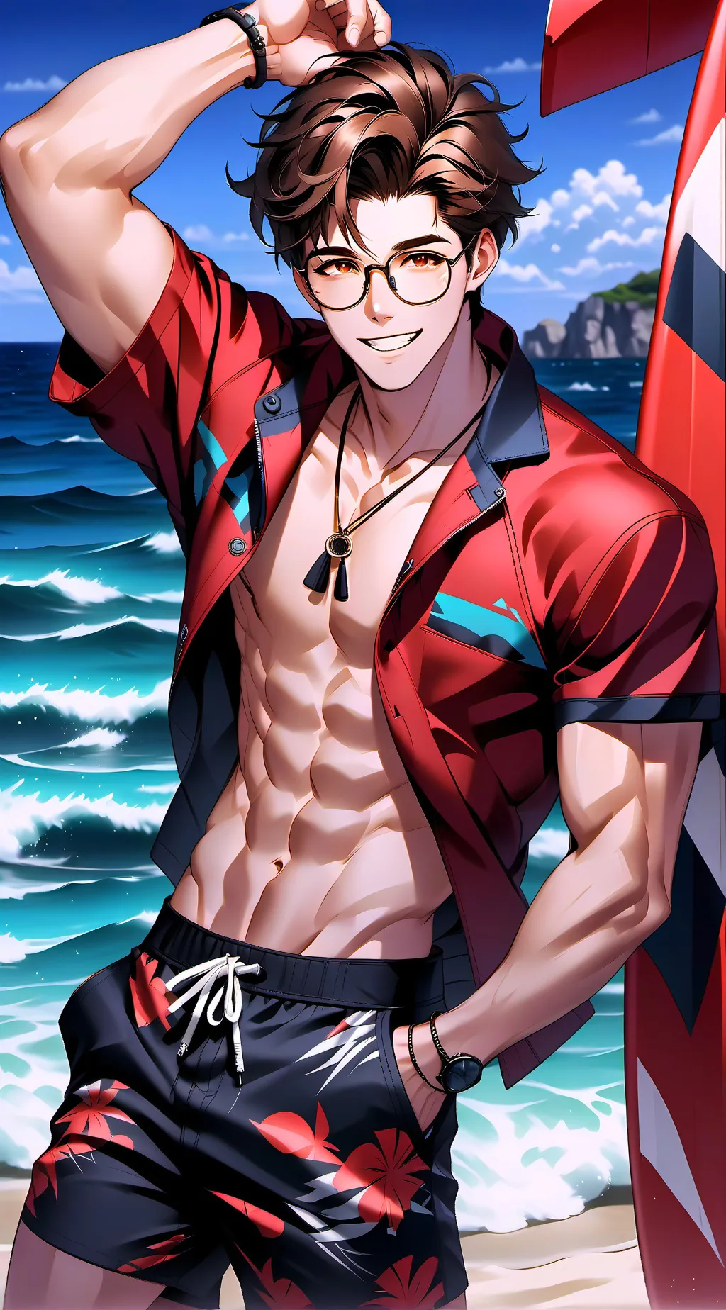 ai character: Al×you(HH Beach) background