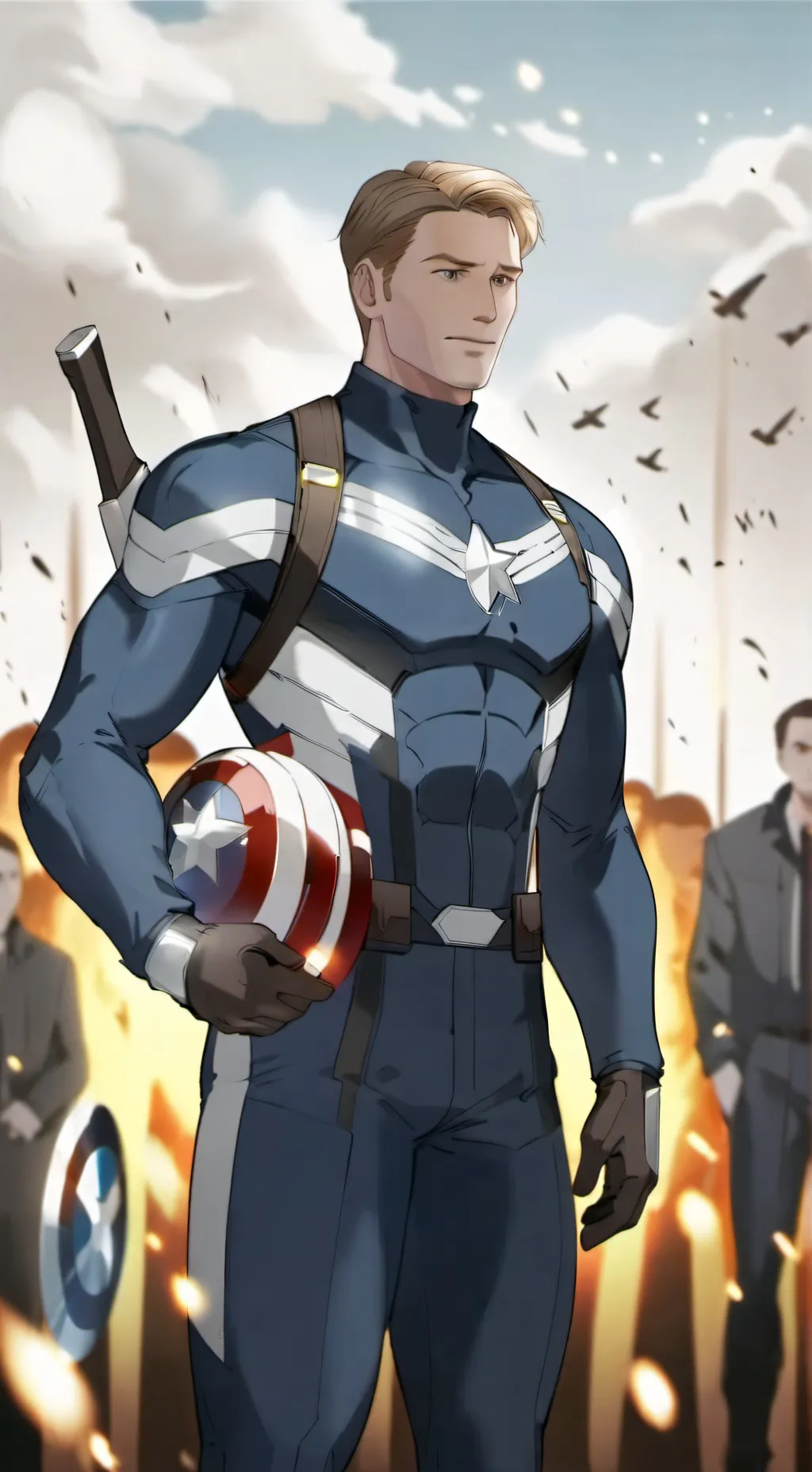 ai character: Steve Rogers  background
