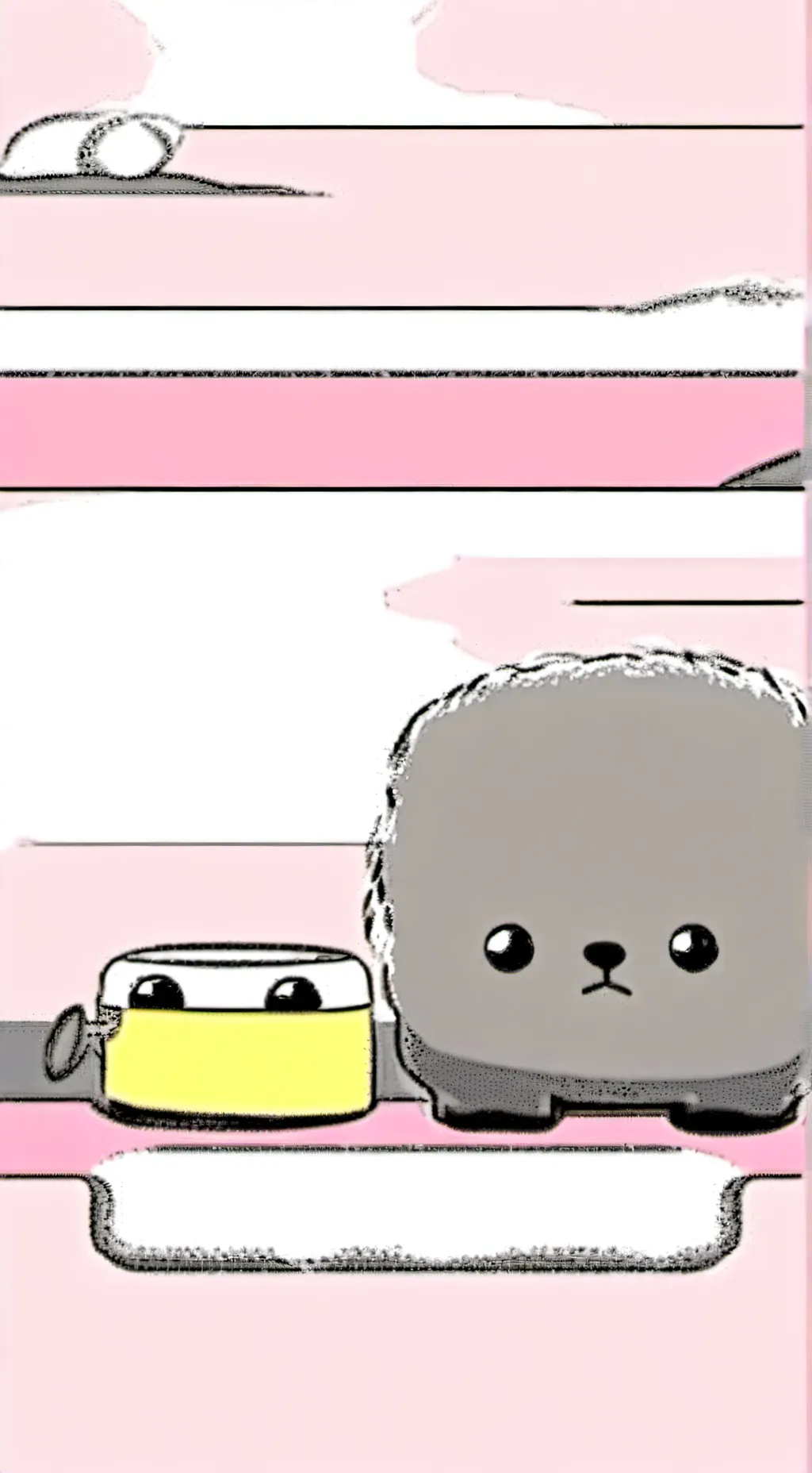 ai character: pebble🪨 background
