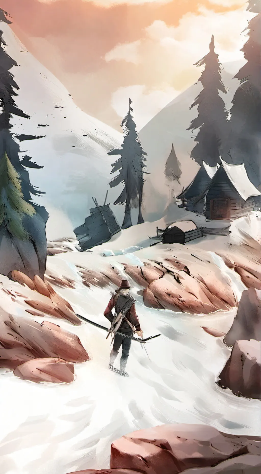 ai character: Smiling critters  background