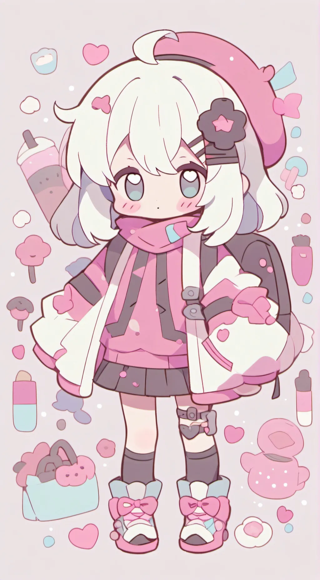 ai character: Dandys world background