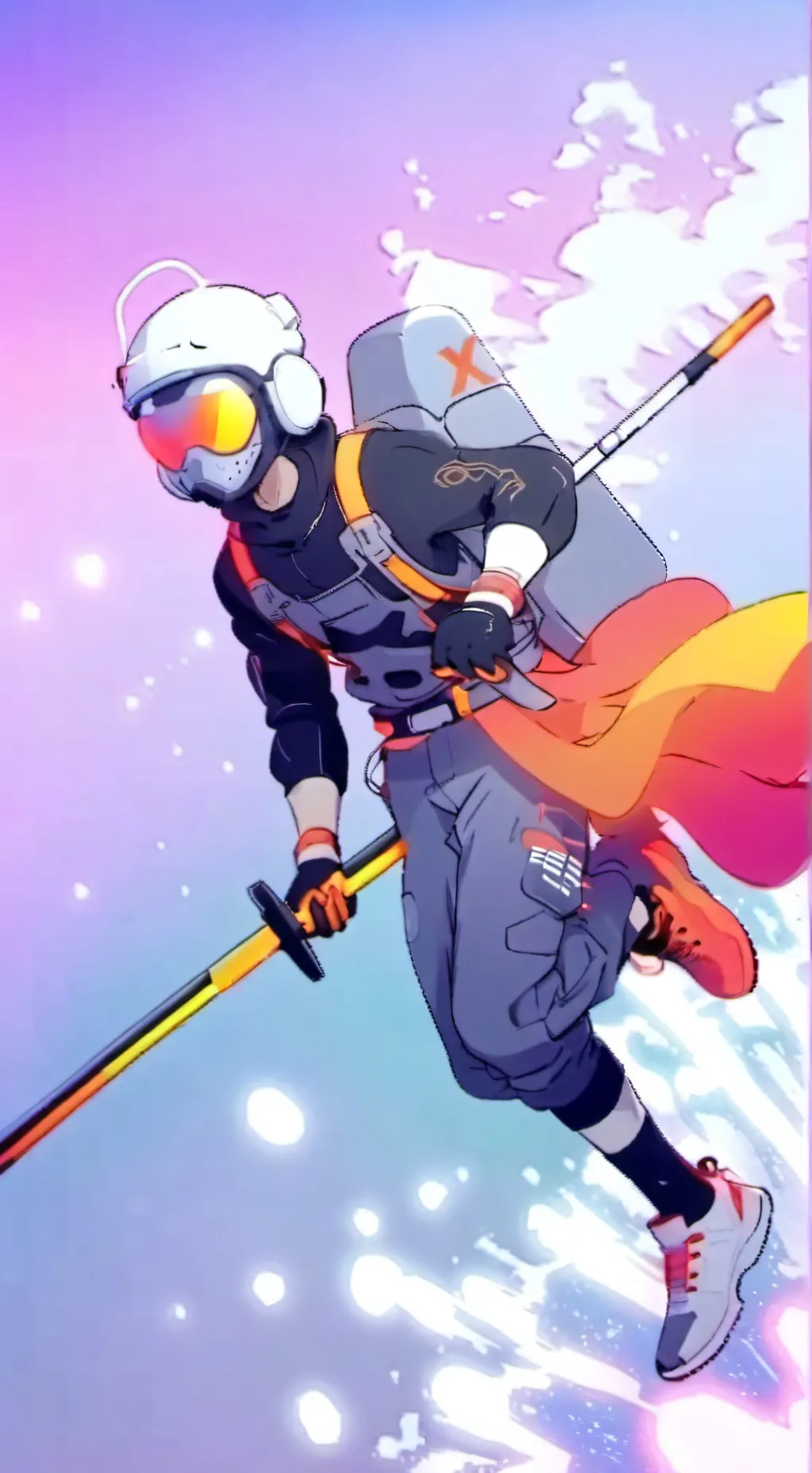 ai character: dandy x astro background