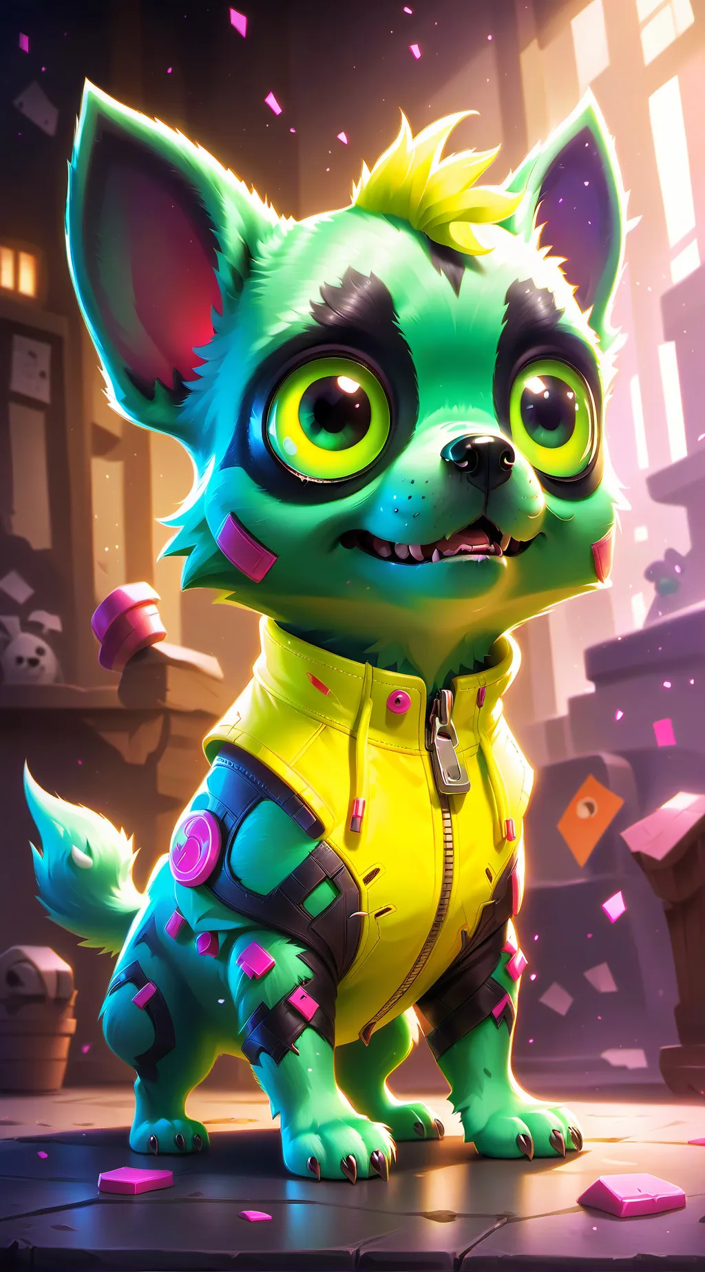 ai character: 😋me😋 background