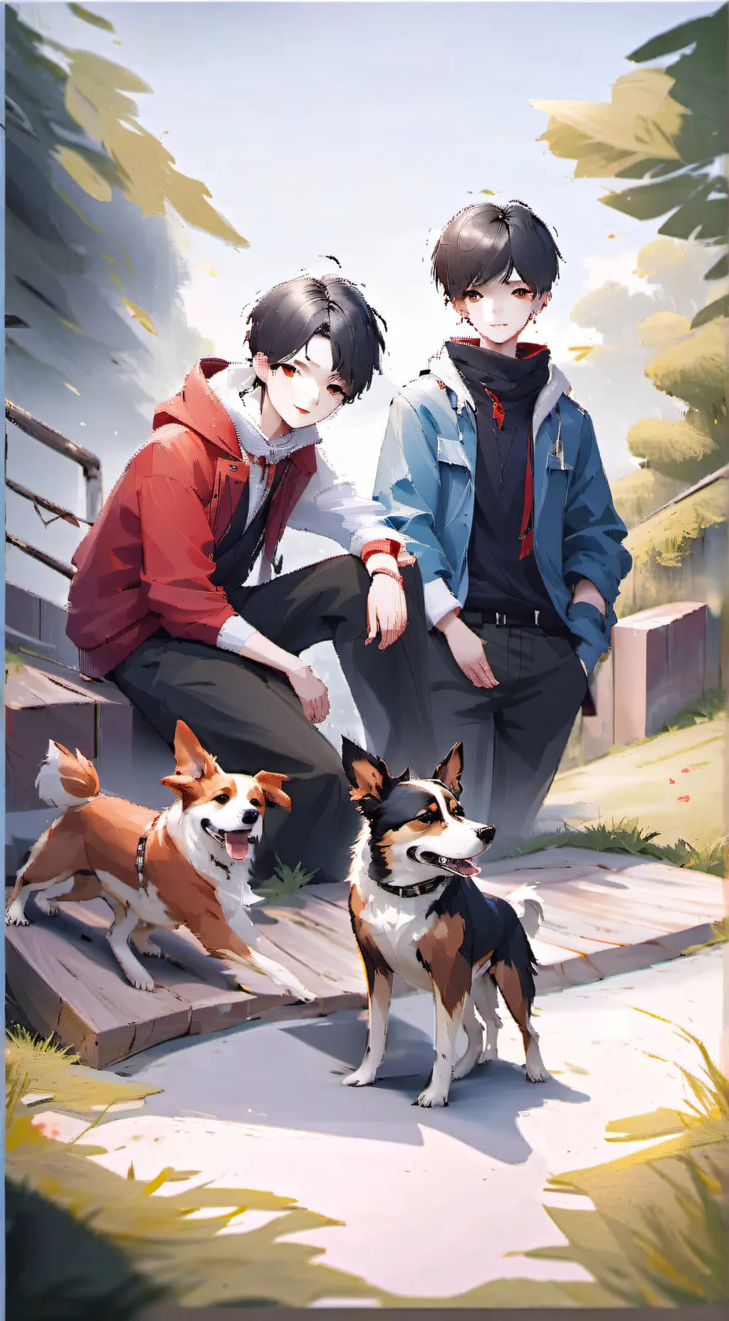 ai character: Alex and ash background