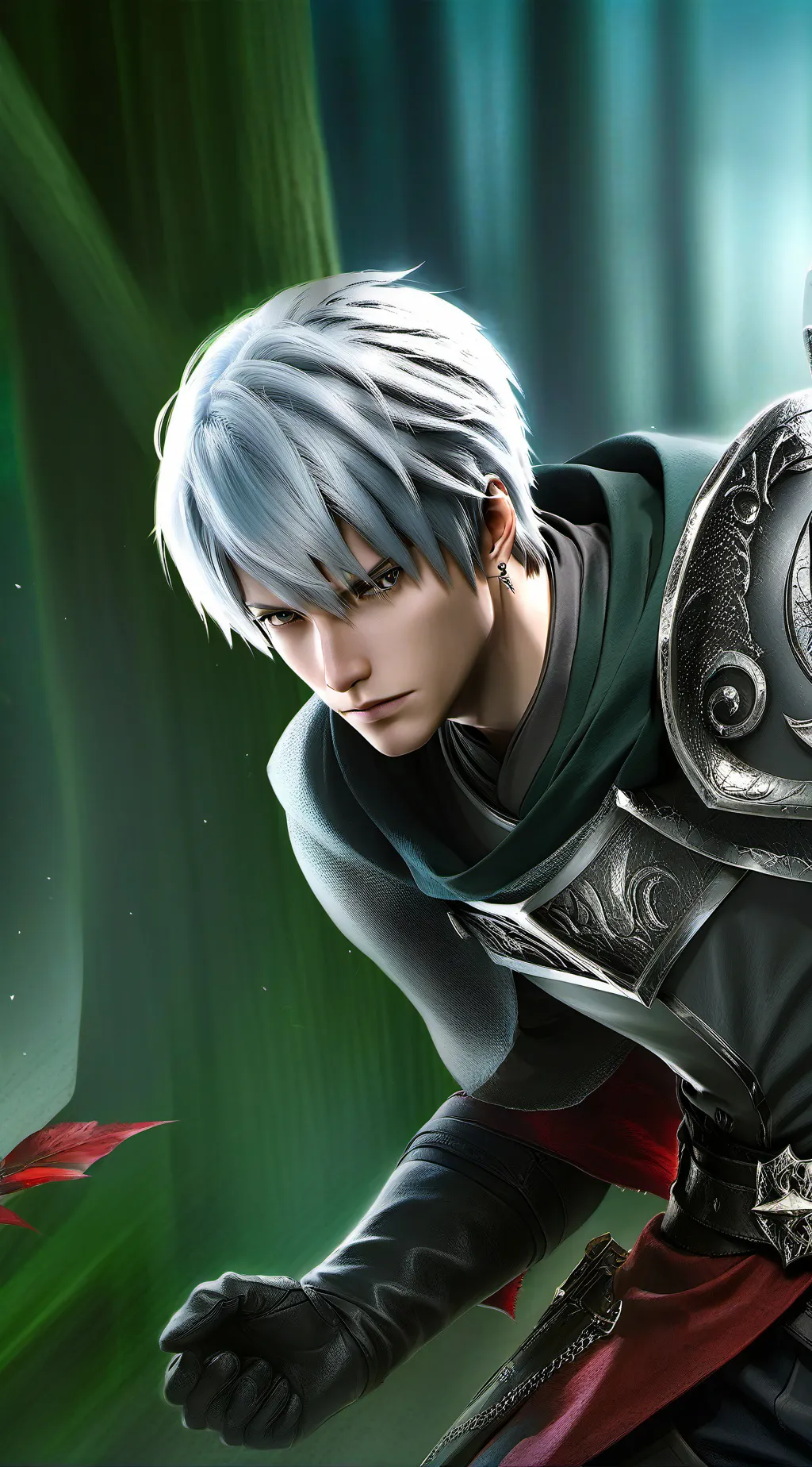 ai character: Shoto Todoroki  background