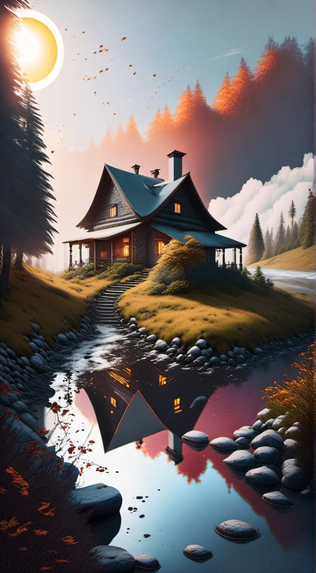 ai character: Mha lab trip background