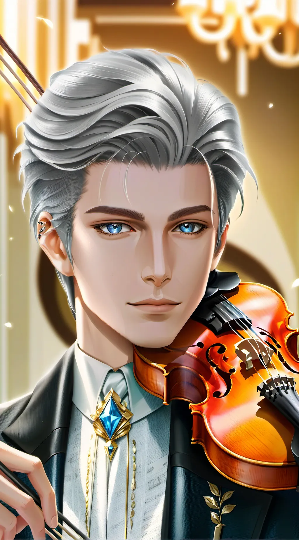 ai character: The Virtuoso Violi background
