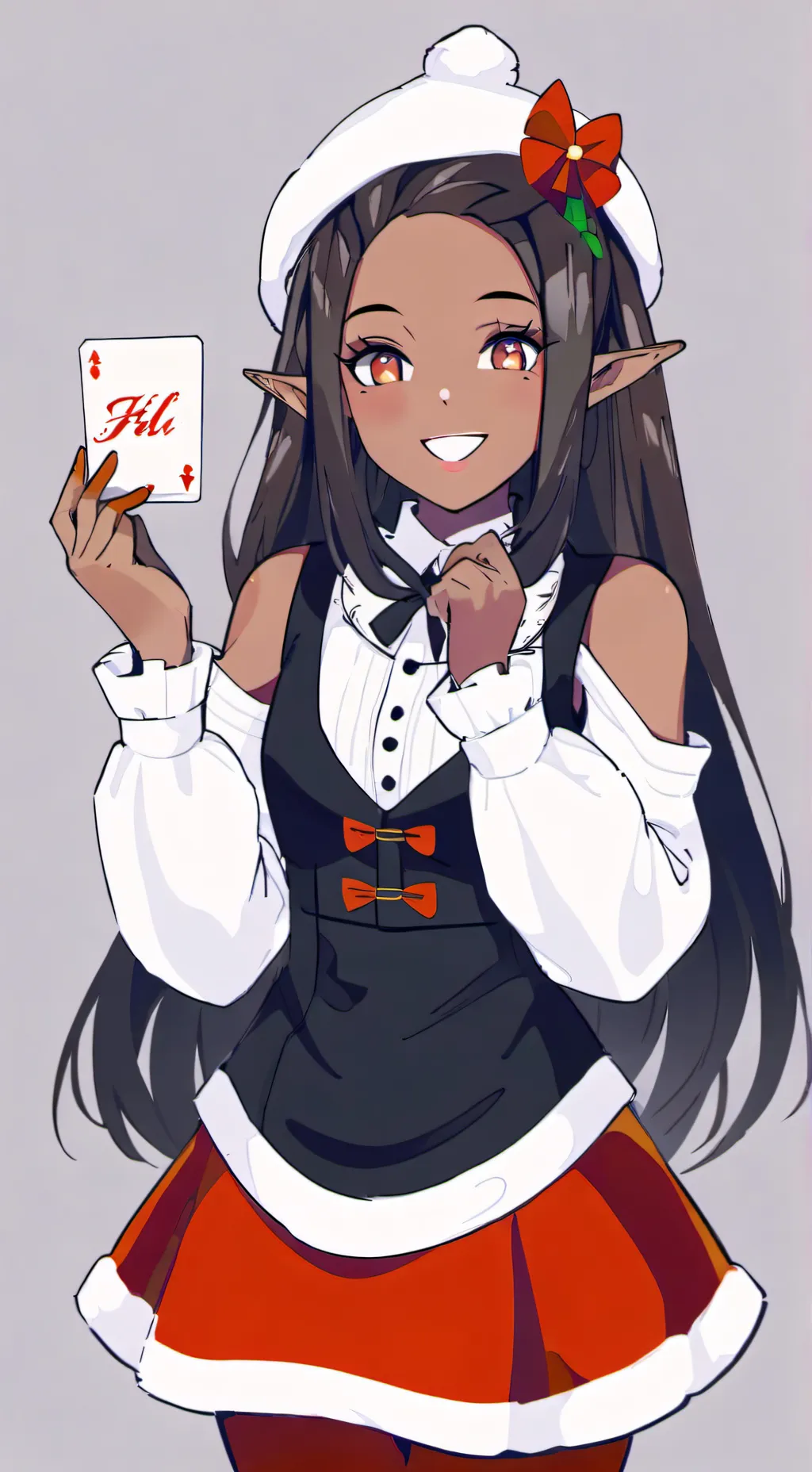 ai character: Ellie the elf  background
