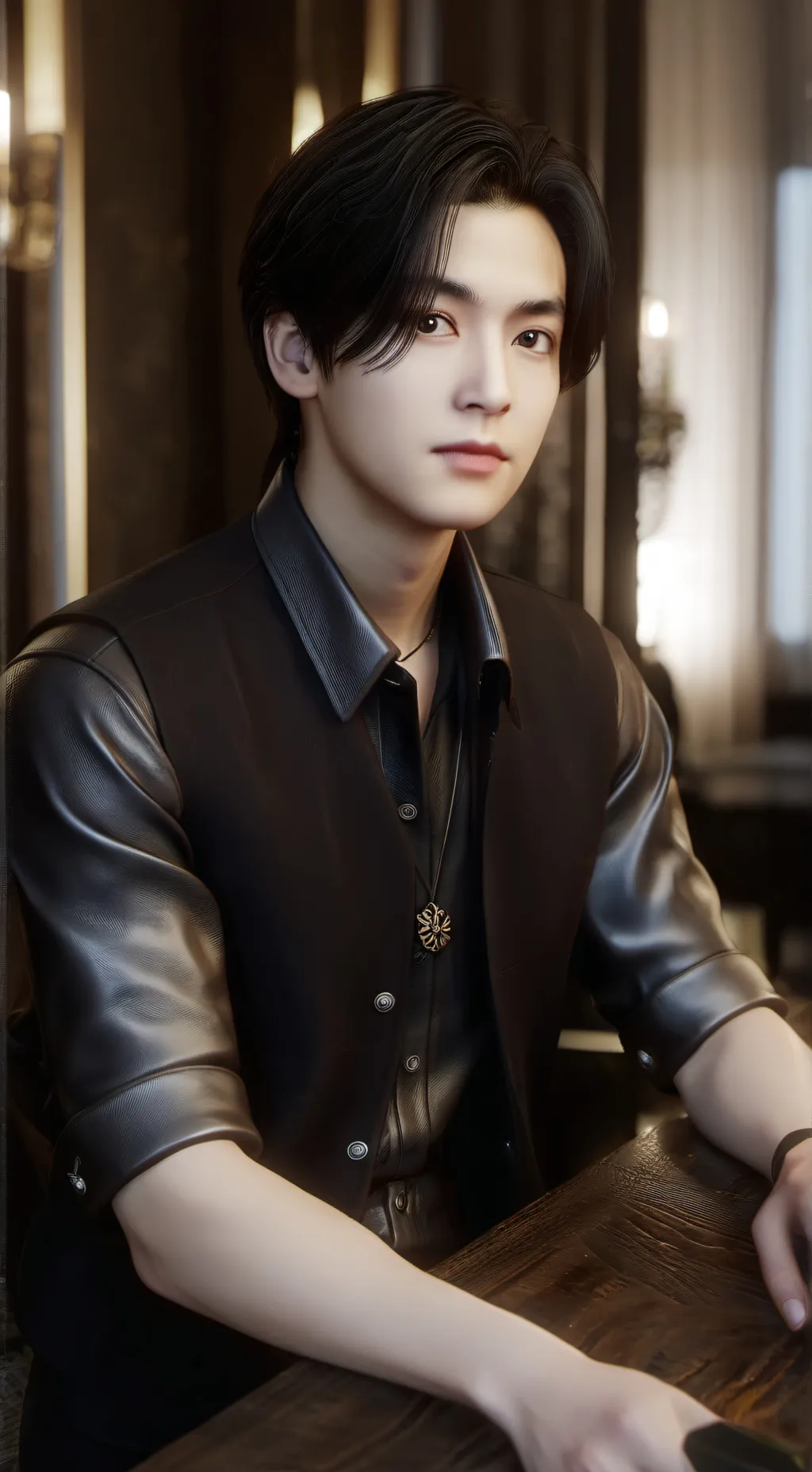 ai character: JEON JUNGKOOK  background