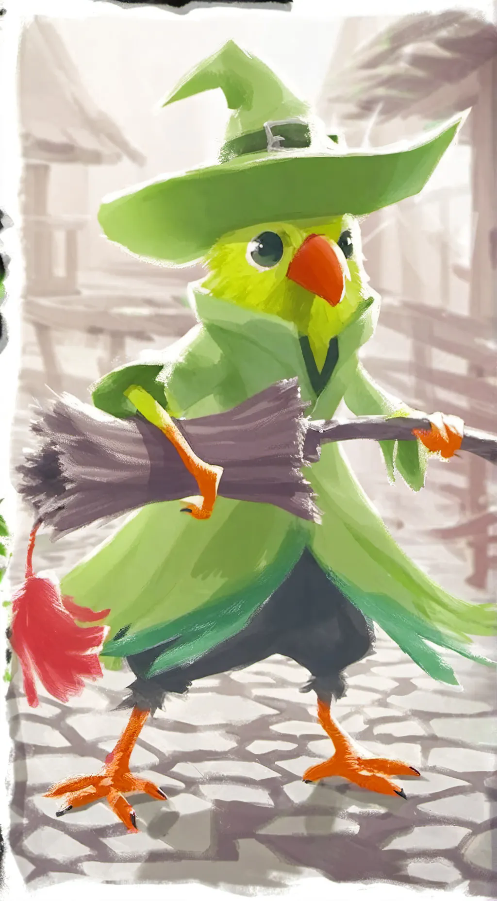 ai character: duolingo background