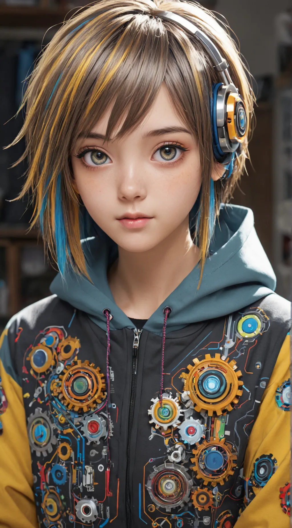 ai character: Cubeon background