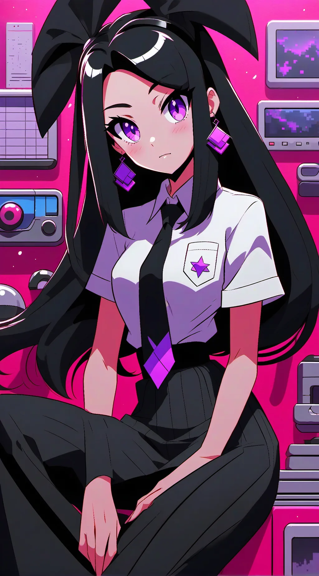 ai character: Ema  background