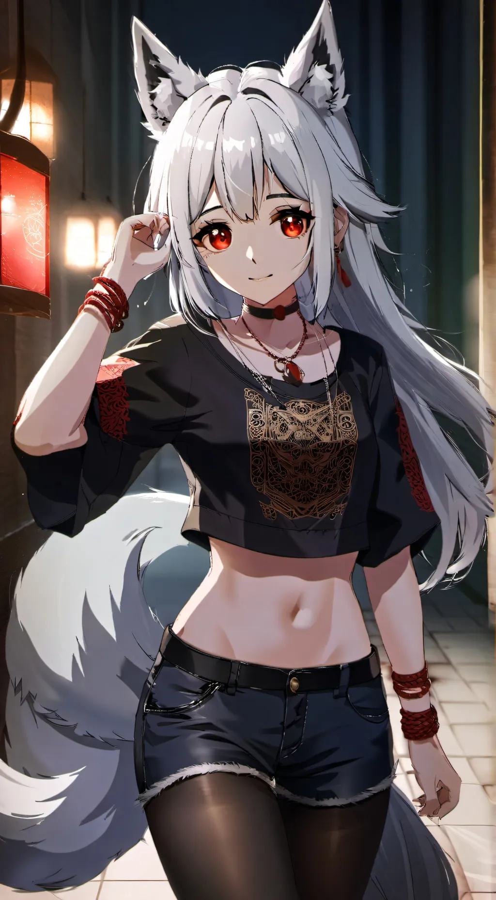 ai character: snow background