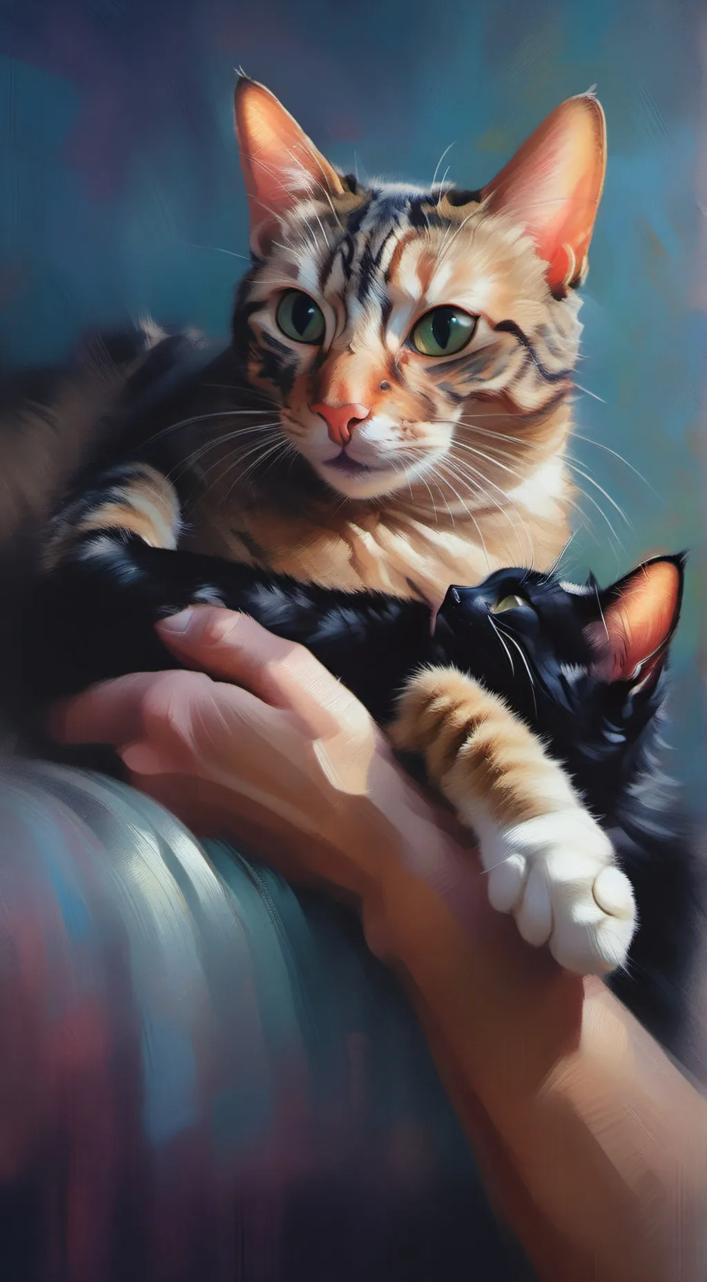 ai character: caracal  background