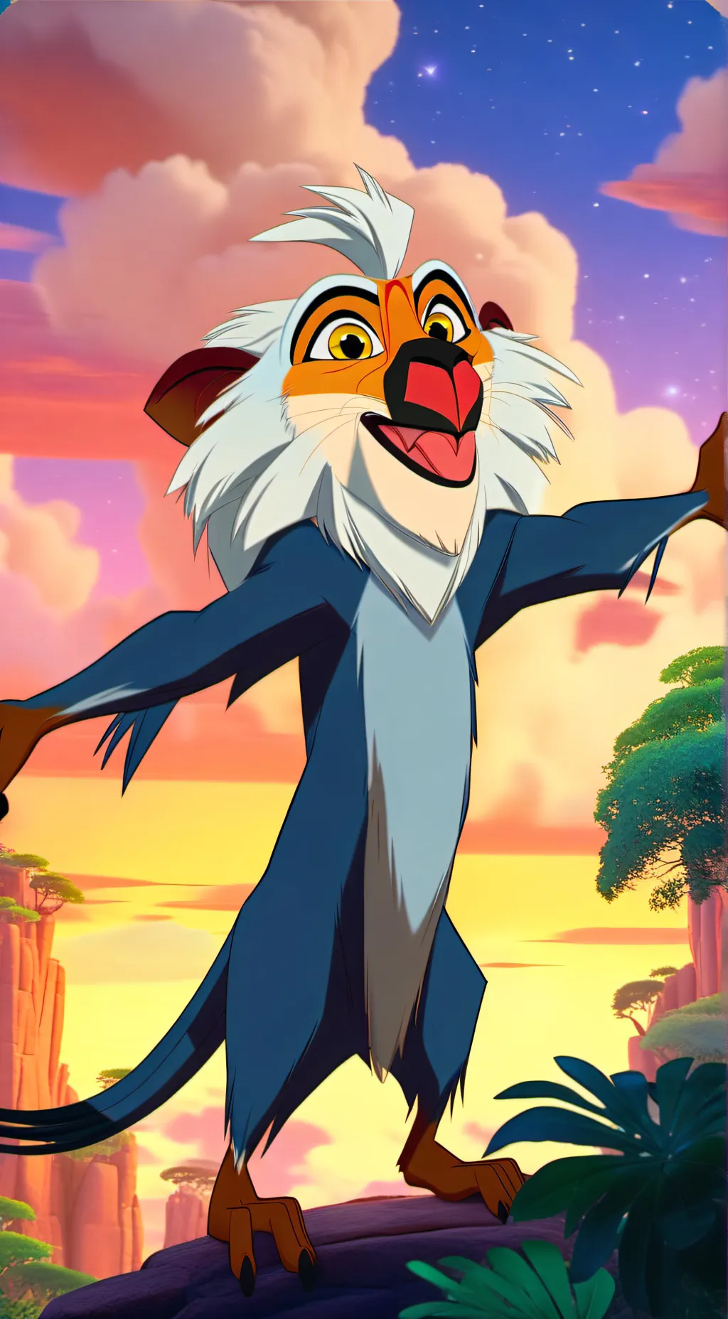 ai character: Rafiki background