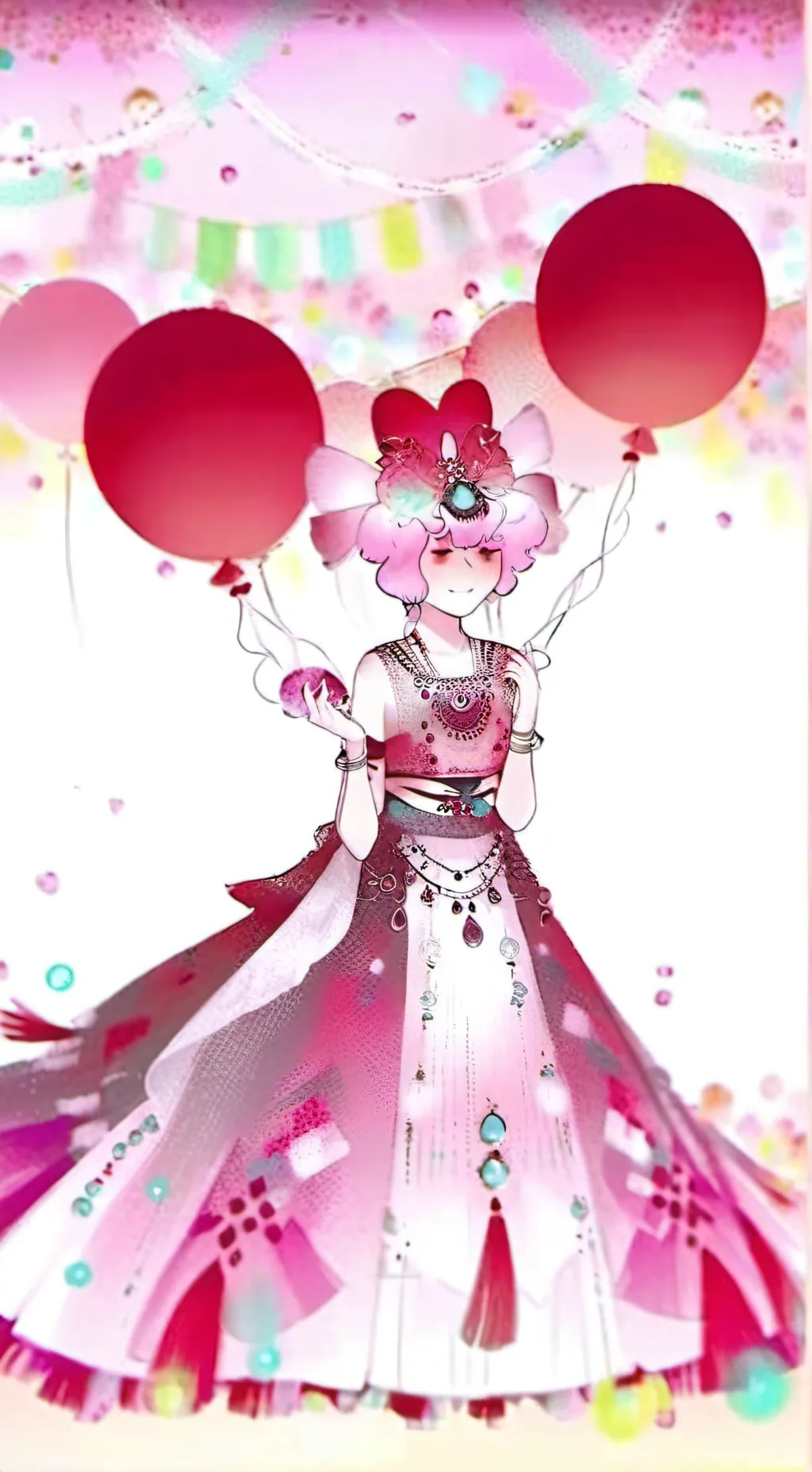 ai character: fruitcake ❤️ background