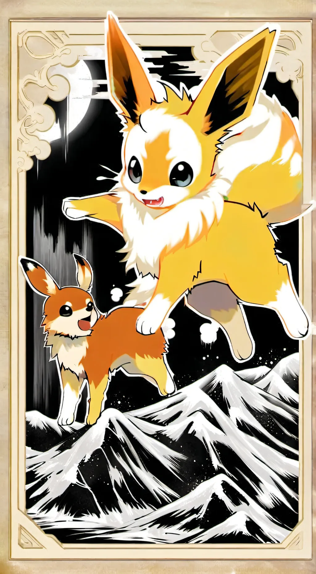 ai character: Eevee Infection AU background