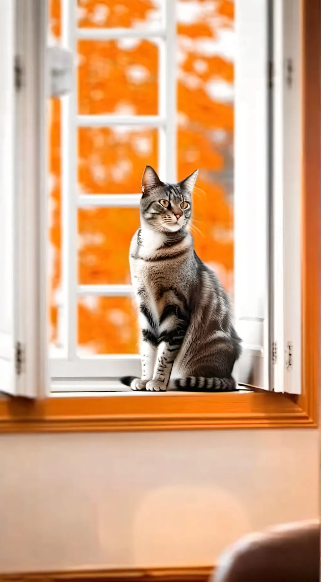 ai character: Homeless cat background