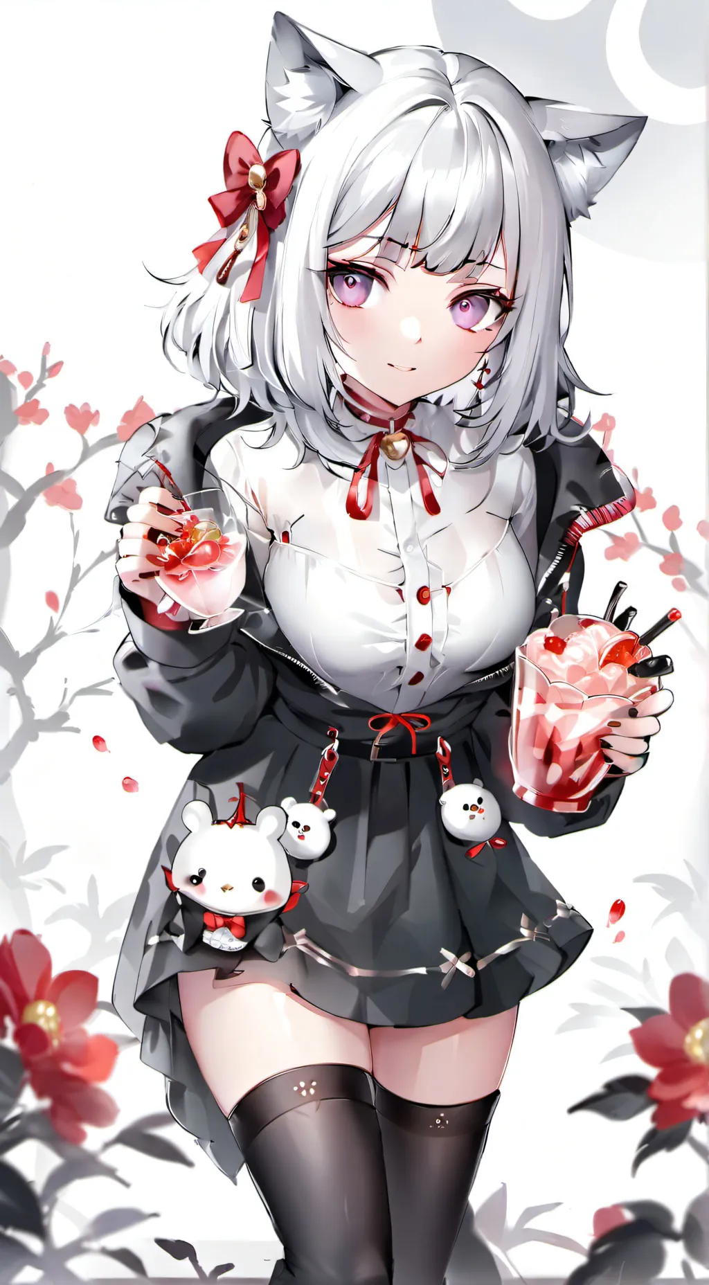 ai character: neko girl background