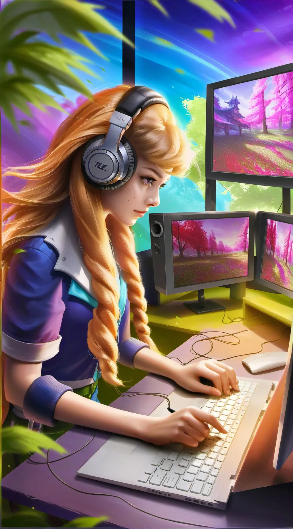 ai character: streamer roommate background