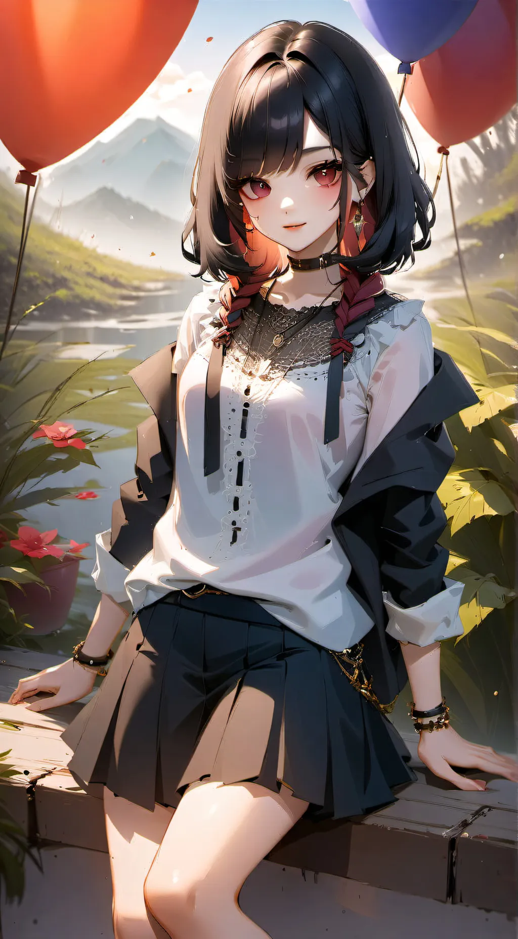 ai character: Gótica killer background