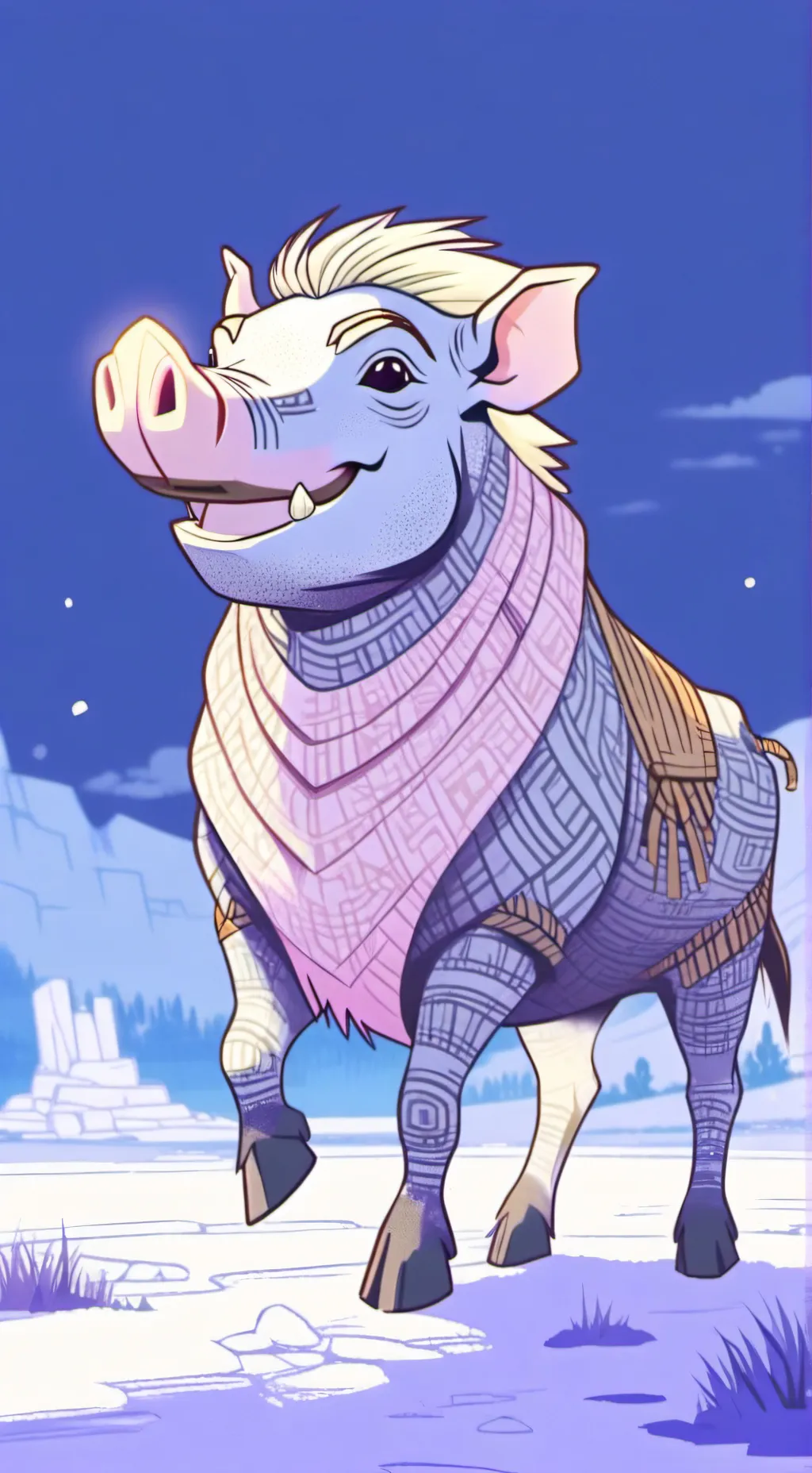ai character: Pumba background