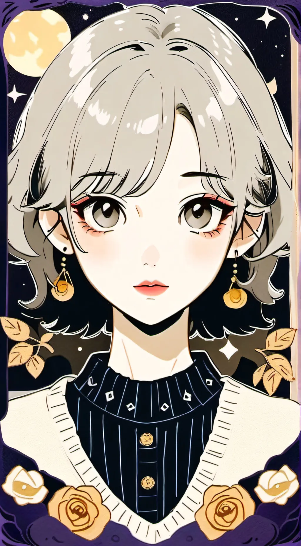 ai character: cute girl background