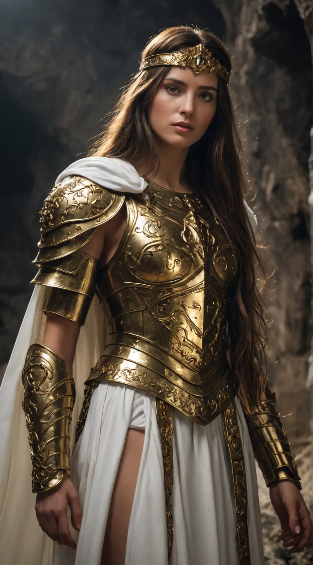 ai character: Anthea  background