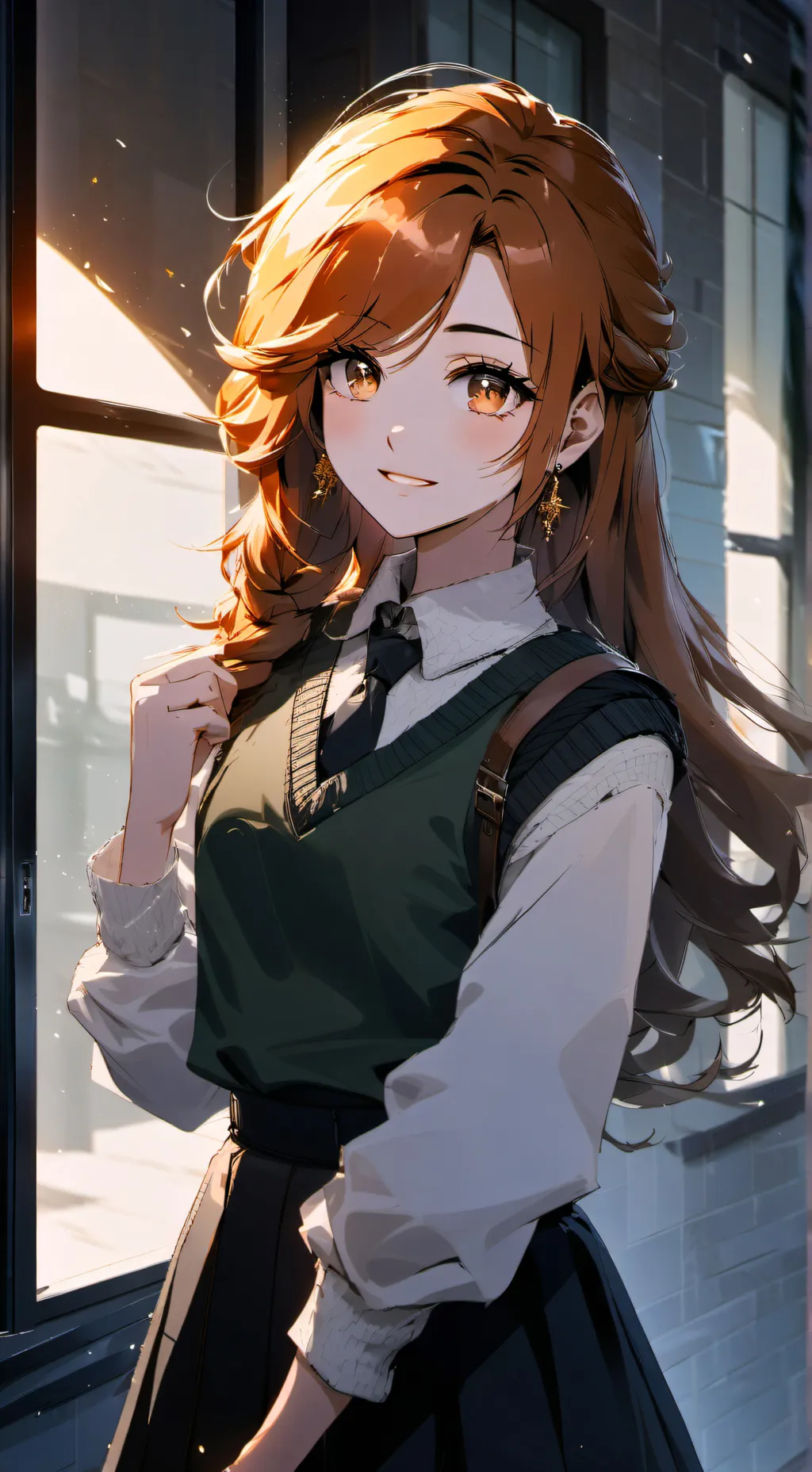 ai character: autumn background