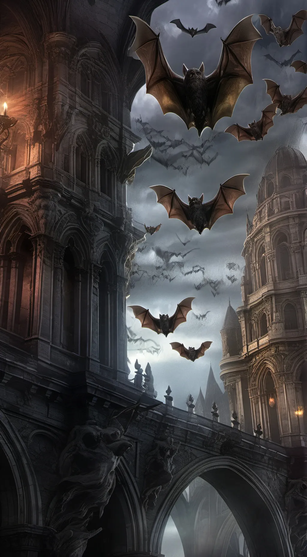 ai character: colony of bats background