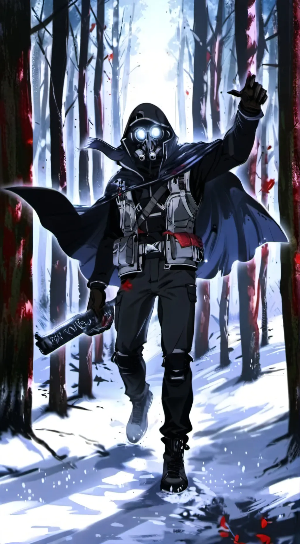 ai character: titan camara  background