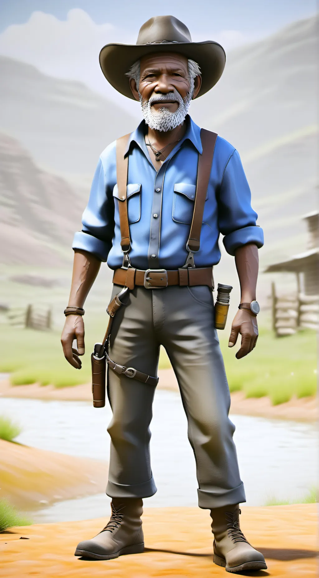 ai character: Papa O background