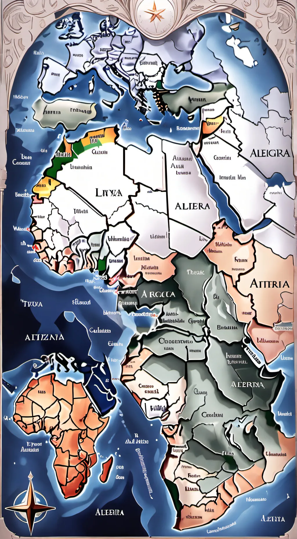 ai character: North africa accur background