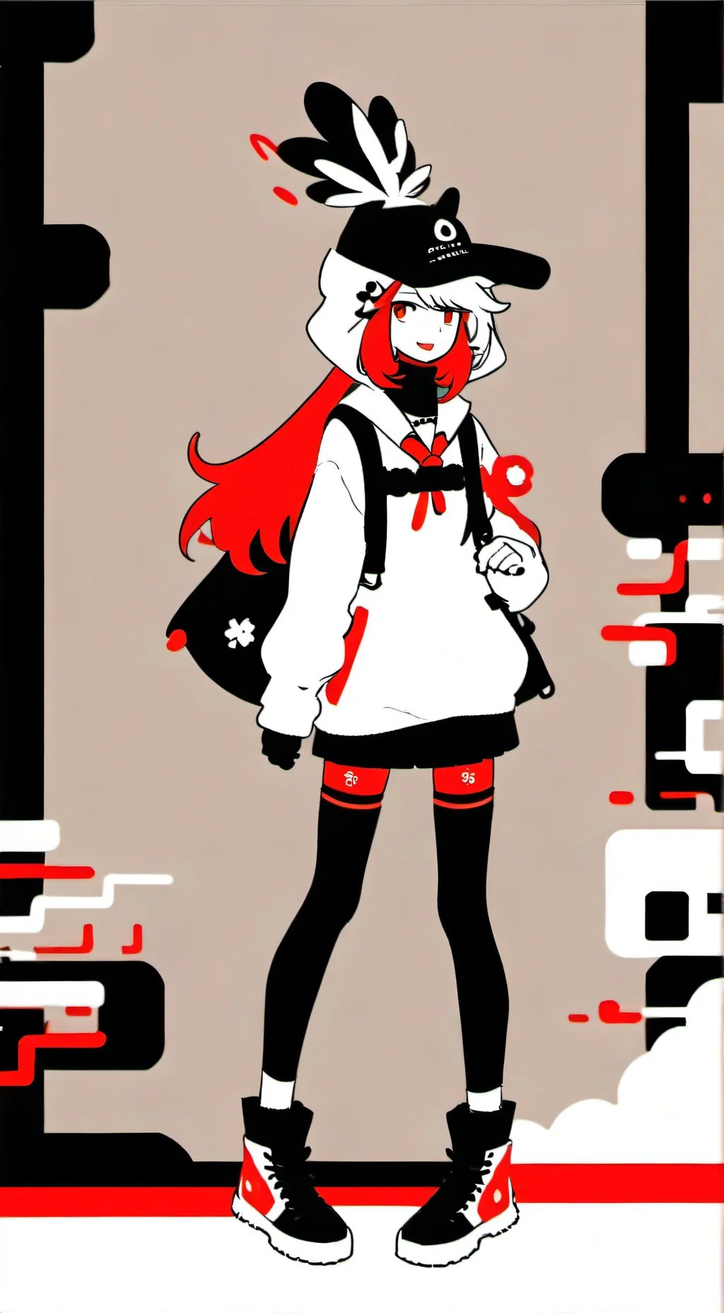 ai character: ginger×cos×sprou background
