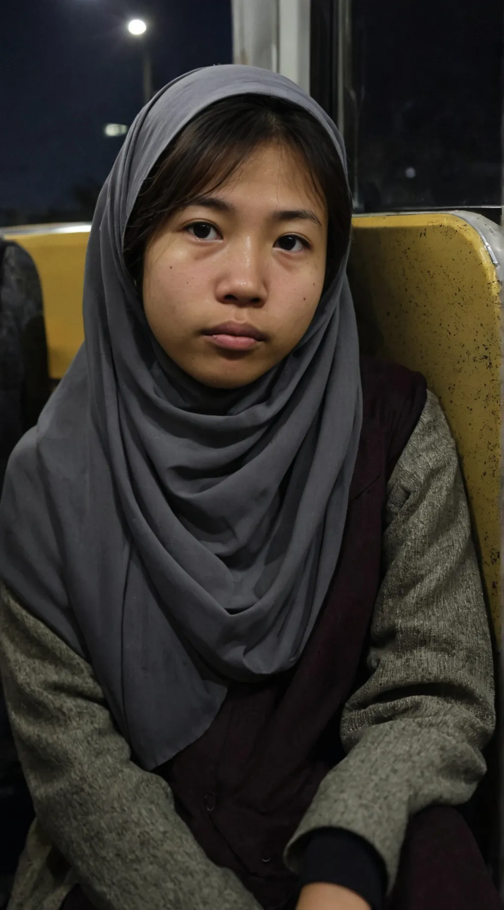 ai character: Vacant Bus background