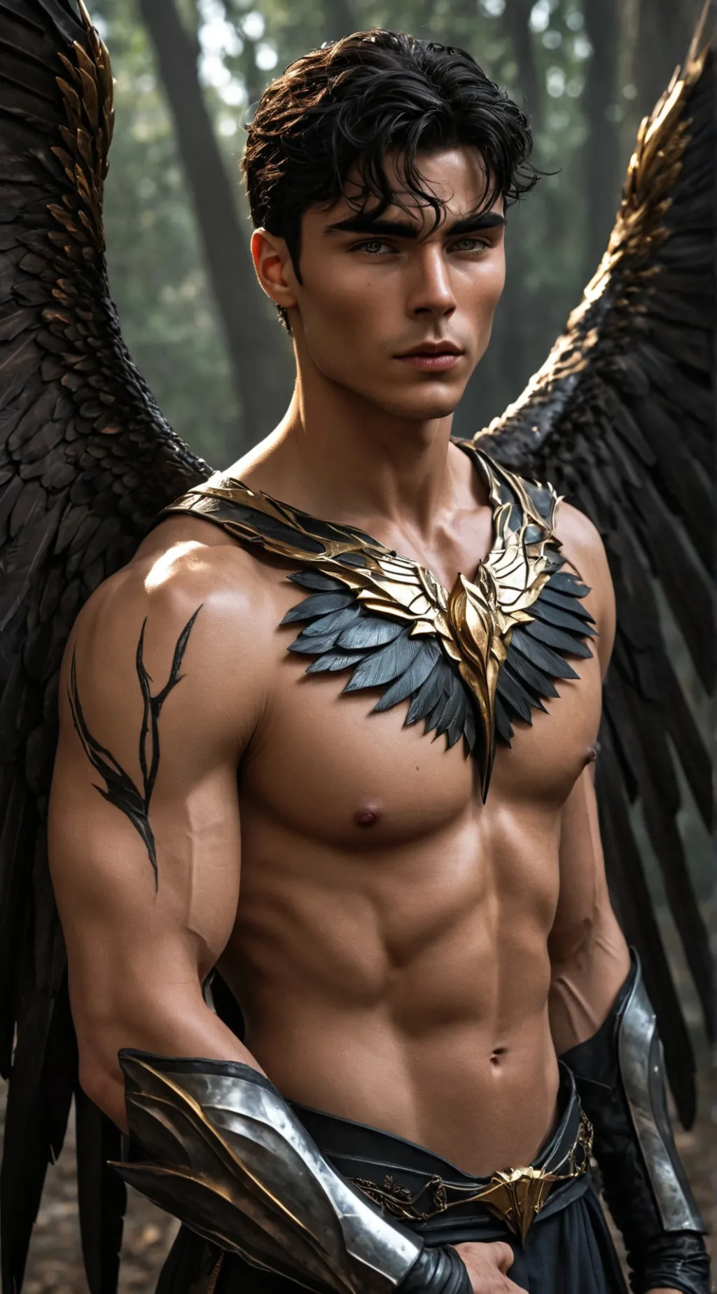 ai character: Azriel  background