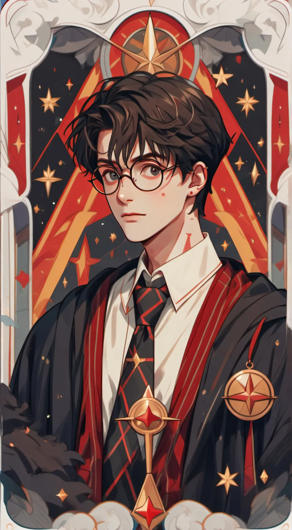 ai character: Harry Potter y/n  background