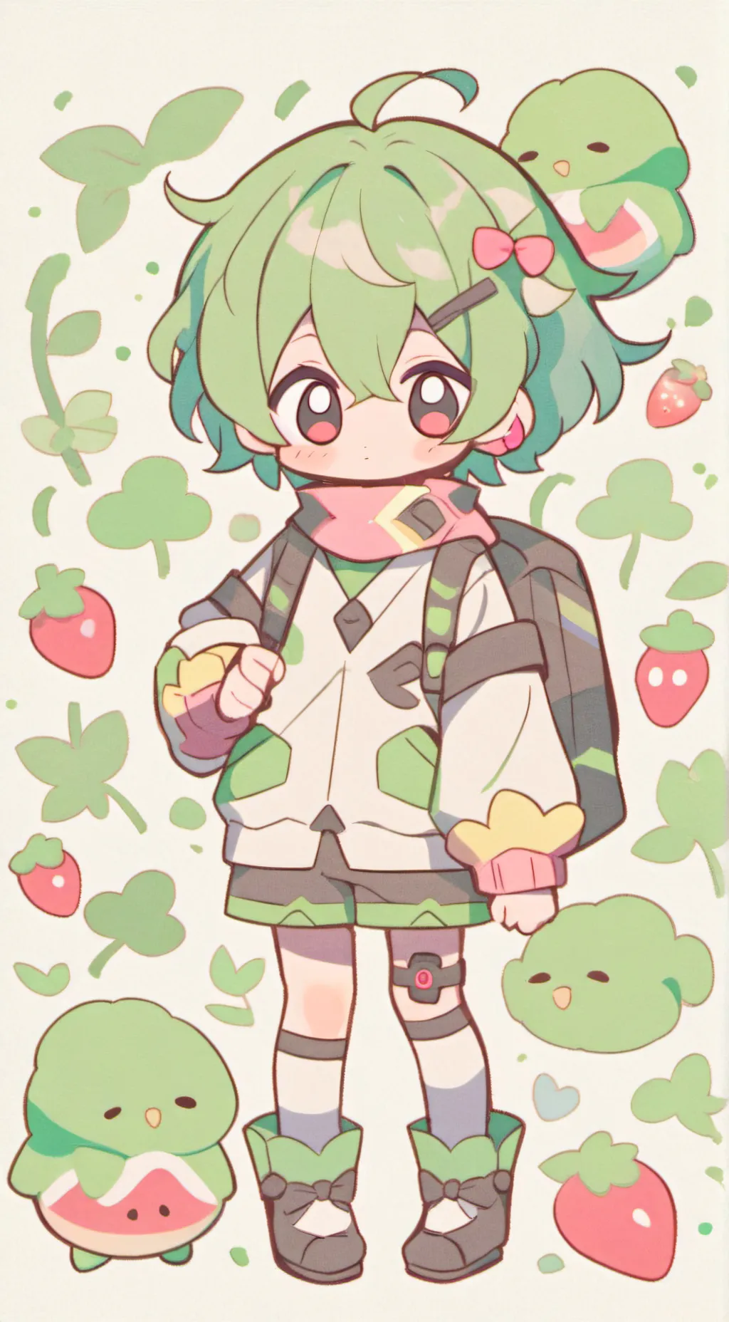 ai character: mha Deku background