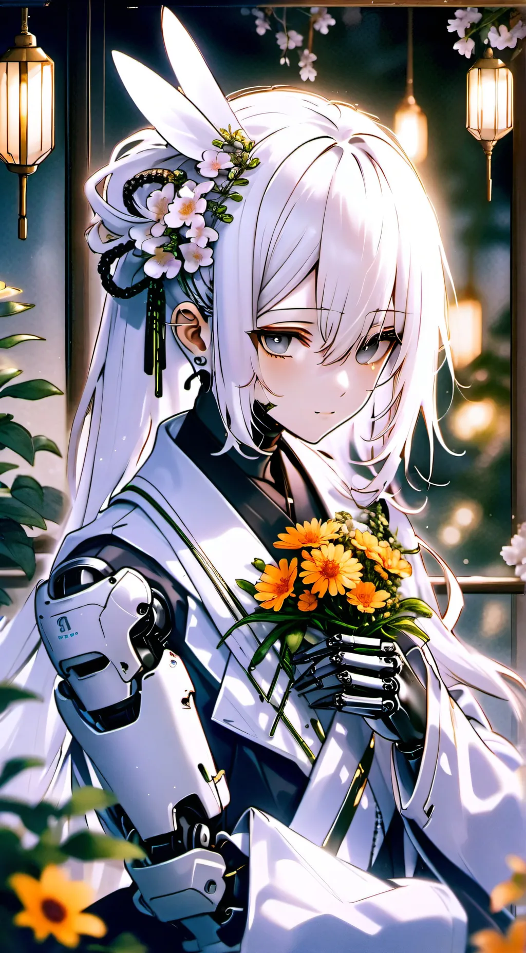 ai character: Fleuris background