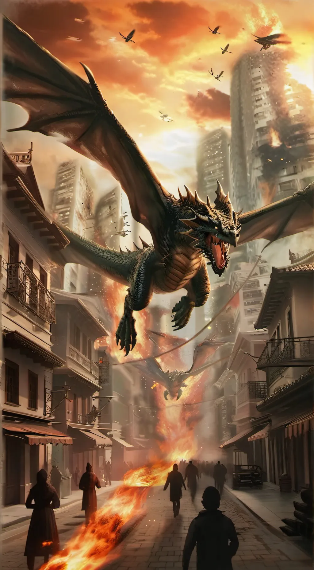 ai character: Dragon's Day background