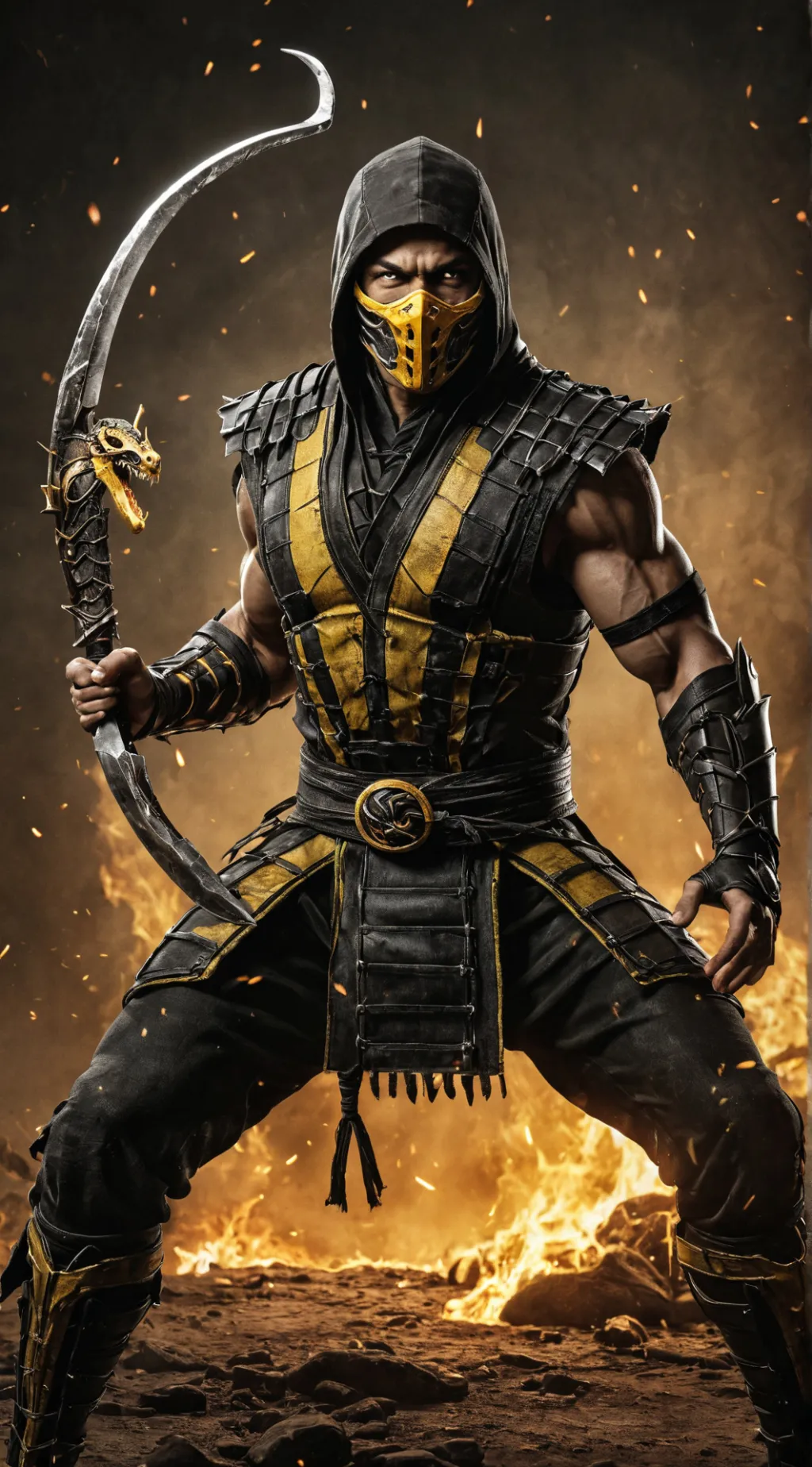 ai character: Scorpion background