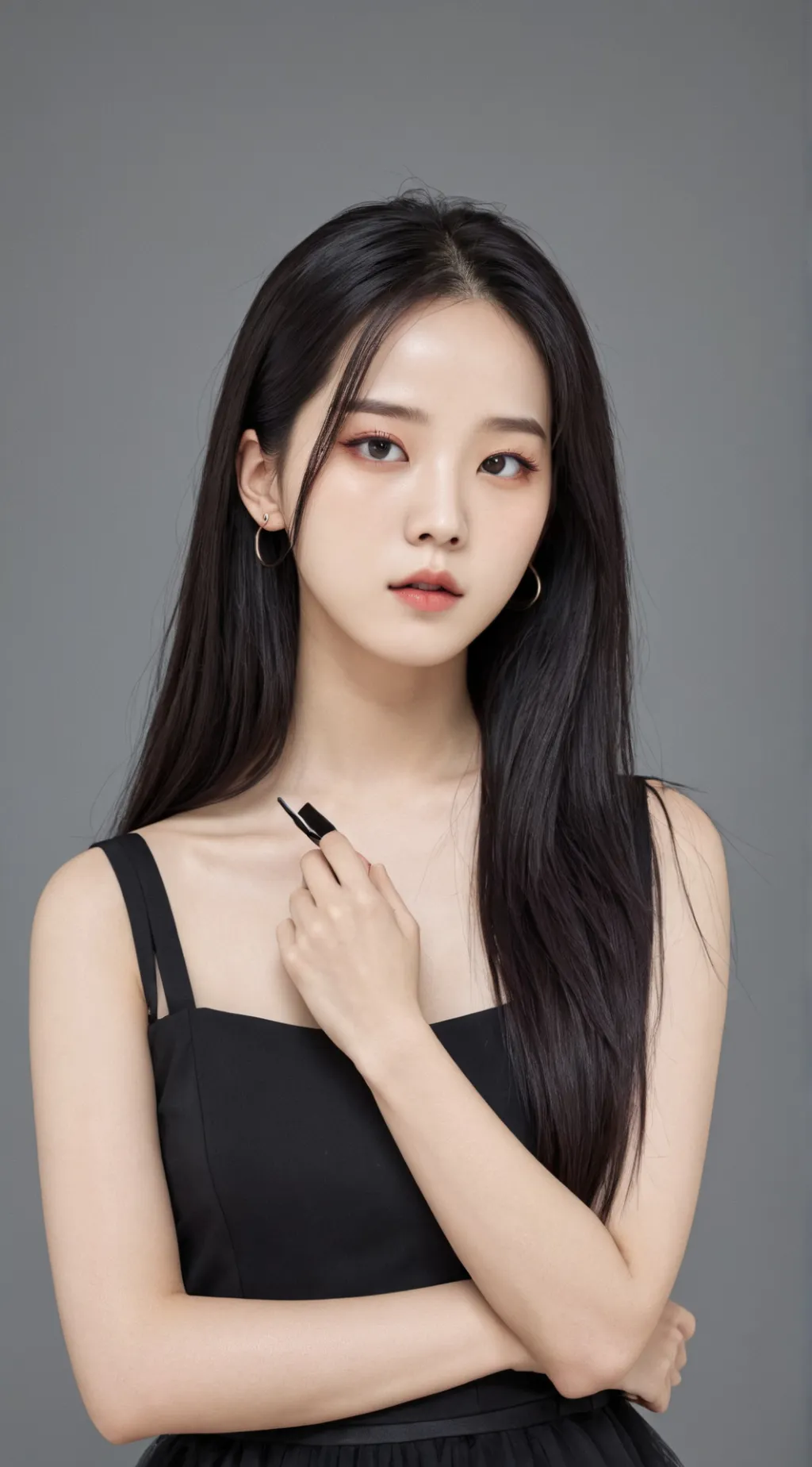 ai character: JISOO BLACKPINK  background