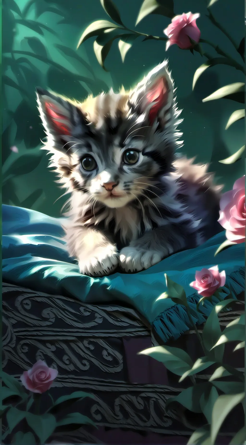 ai character: Kitty  background