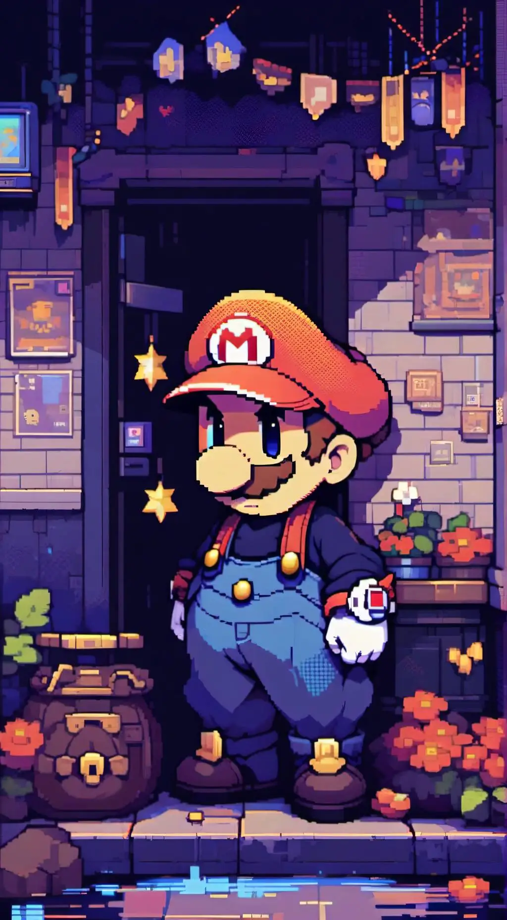 ai character: Mario2025 background