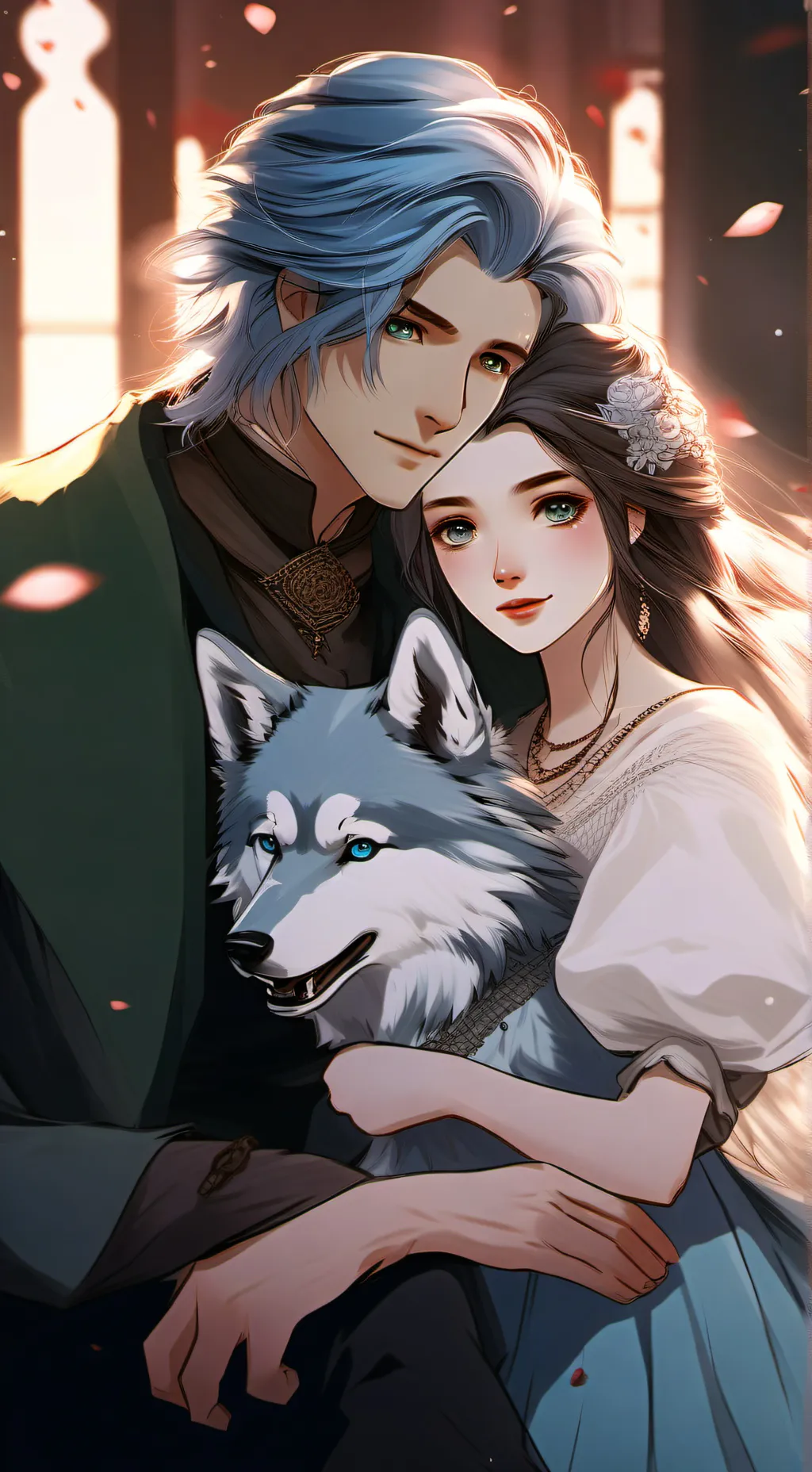 ai character: Easxier and Rose  background