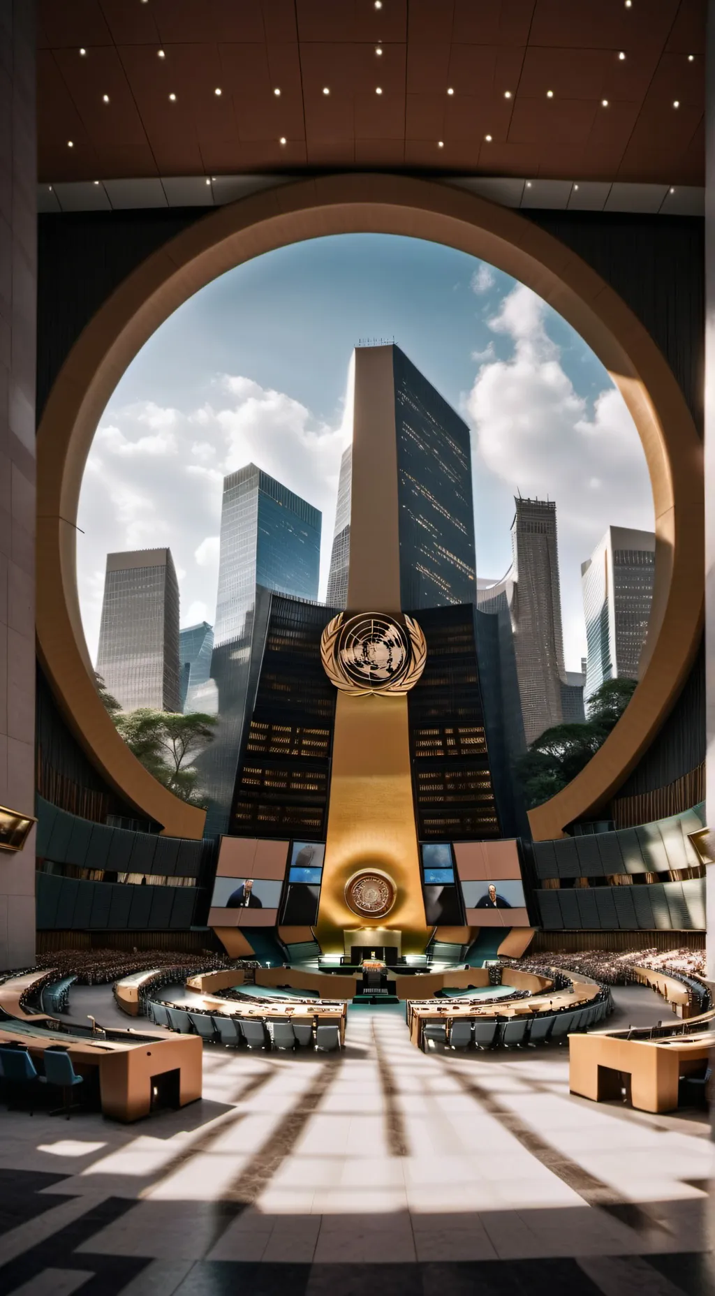 ai character: United Nations 🇺🇳 background