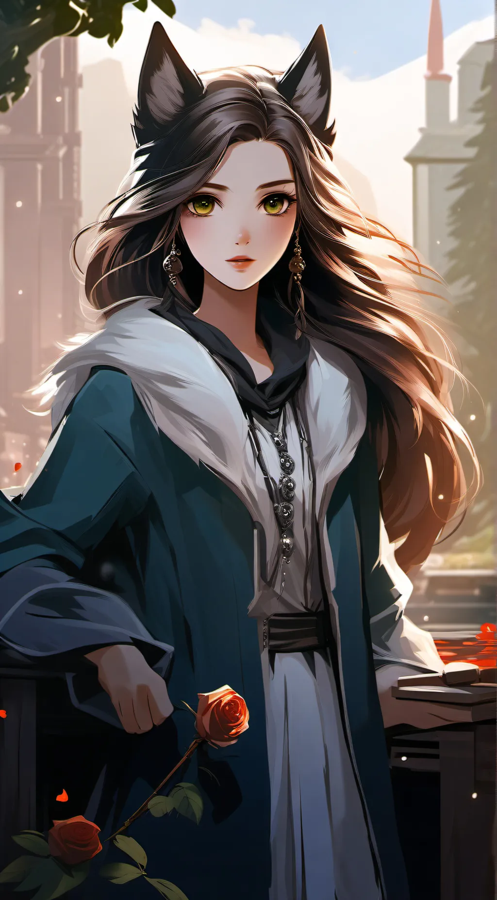 ai character: Rose  background